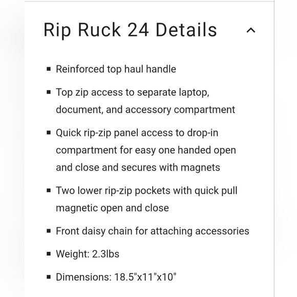 MYSTERY RANCH Black Ruck 24 Backpack - NEW! - Picture 3 of 14